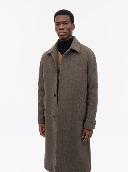 Hovedbilde Carlton W Wool Coat Dark ...