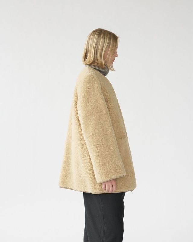 SHEARLING Coat Oatmeal