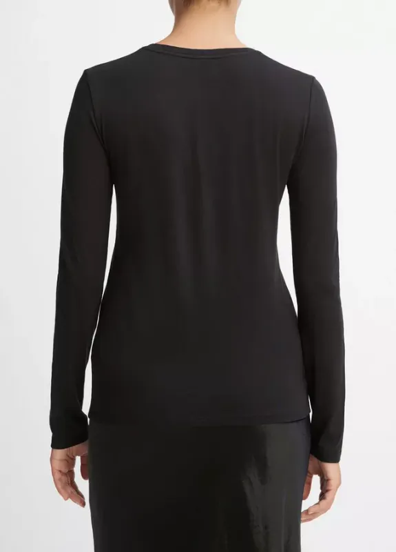 ESSENTIAL LS CREW Black