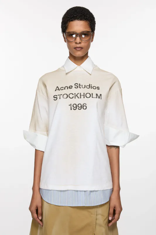 LOGO T-shirt Relaxed Dusty White 