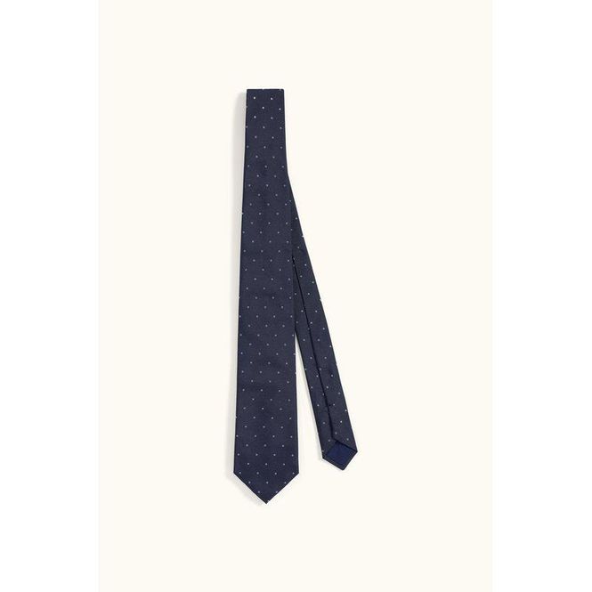 Hovedbilde SilkTie Dots Dark Blue 