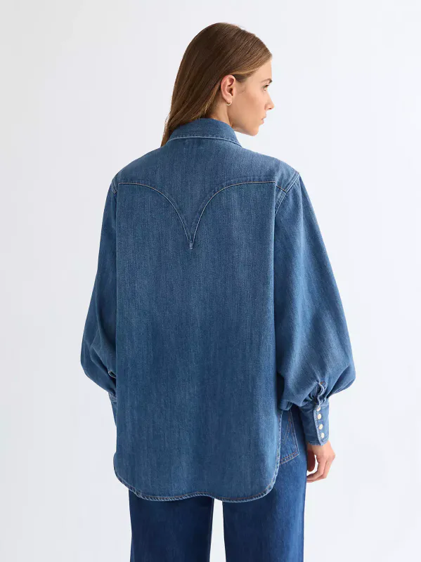 Exaggerate Western shirt Legacy Blue 