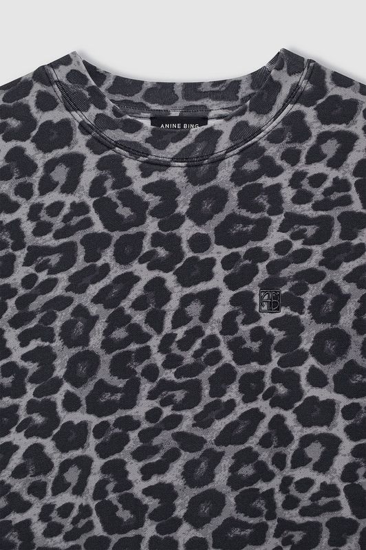 MILES Sweatshirt Grey Leopard