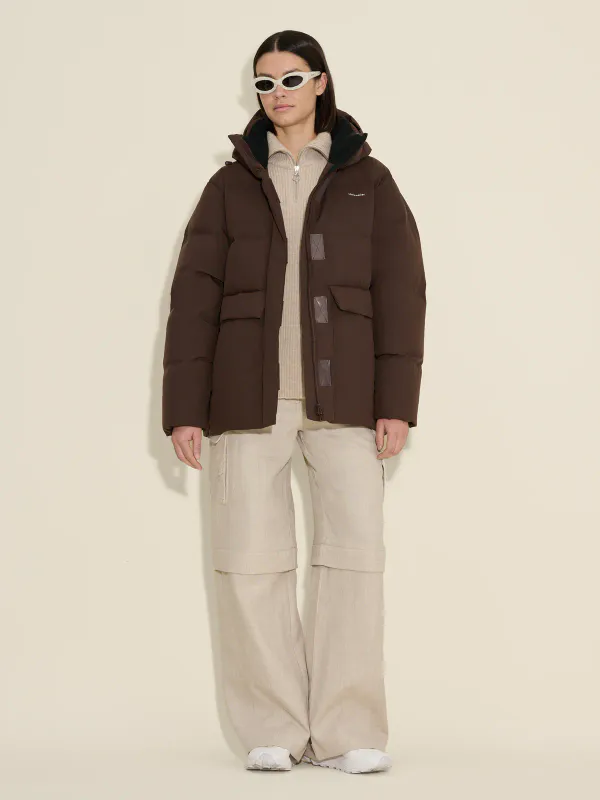 BESSEGGEN DOWN JACKET DK. Brown