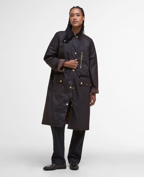 Hovedbilde Long Evette Wax Jacket Rustic