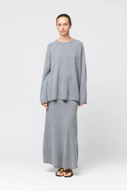 Hovedbilde ROMA Wool Skirt Gray Melange