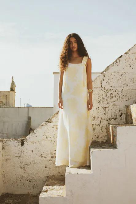 Hovedbilde ZAHA Dress Yellow Floral ...