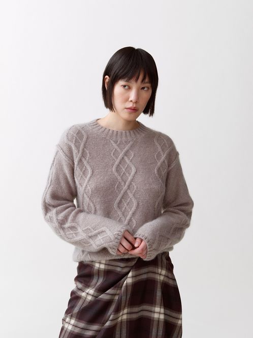 Hovedbilde YR Cable Knit Sand 