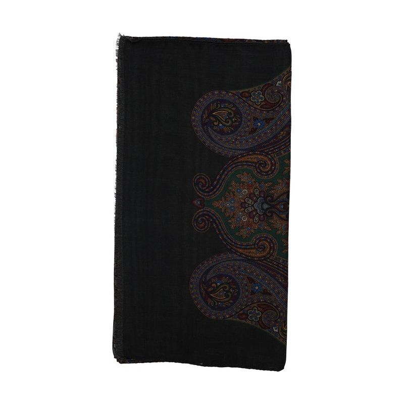 SINGLE Scarf Wool Bottle Green 