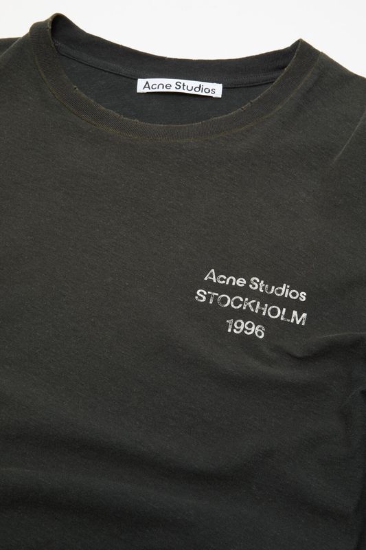 DISTRESSED Logo Tshirt Faded Black