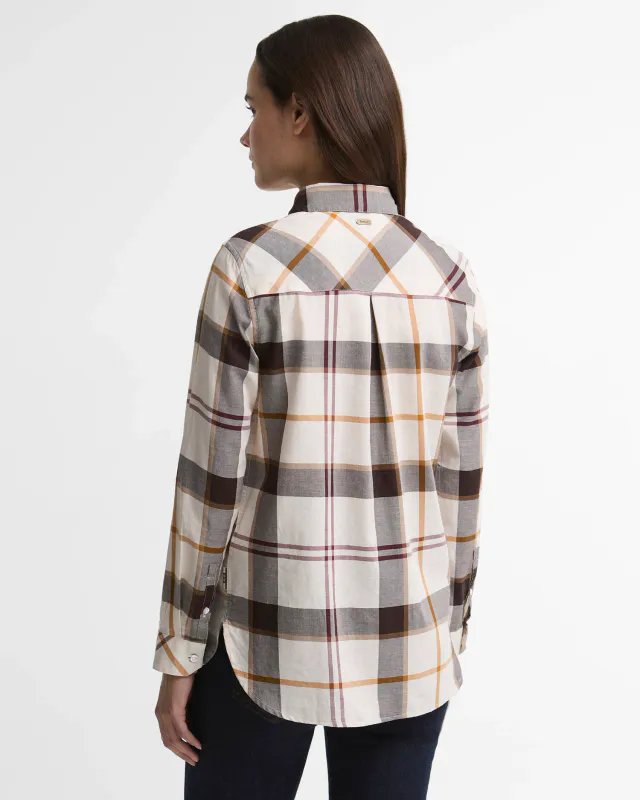 Moorland Relaxed Shirt Ecru Muted Tart