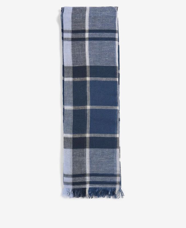Welton Tartan Scarf Berwick Blue Tartan