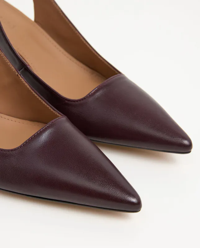 FRANCHESCA Leather Burgundy