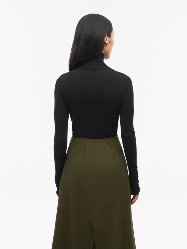 AMINHA Merino Pullover Turtle Black