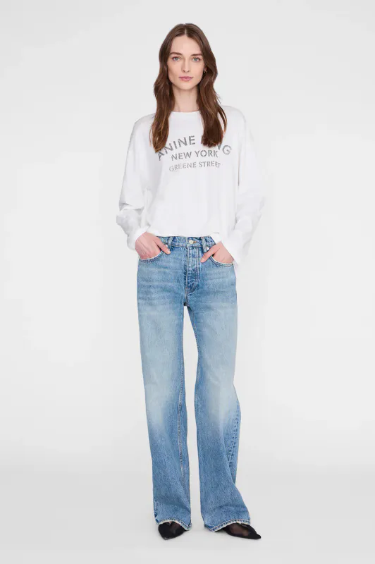 Ivan Long Sleeve Melrose Stencil Ivory