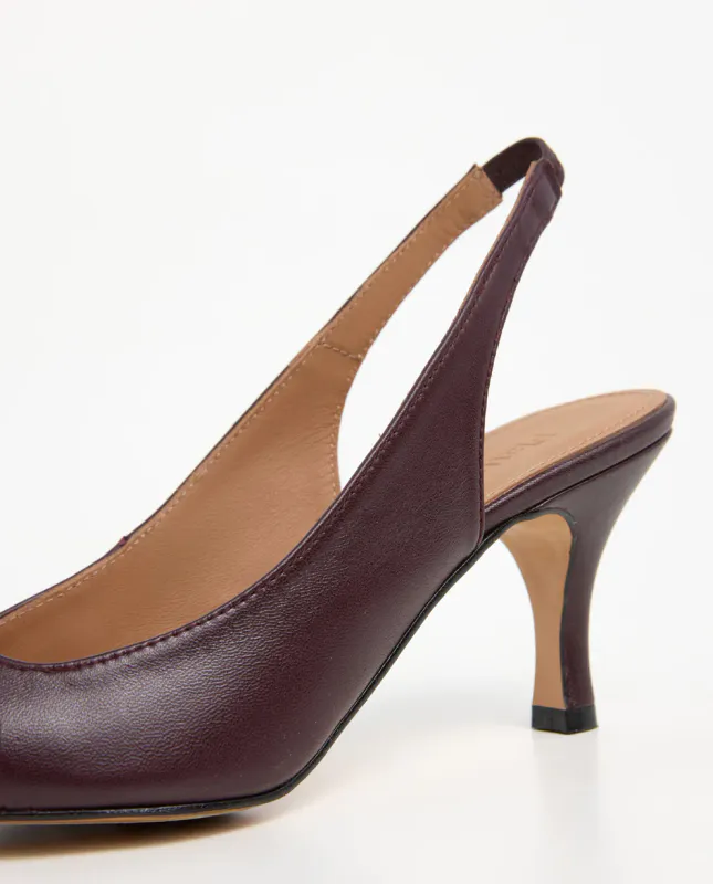 FRANCHESCA Leather Burgundy