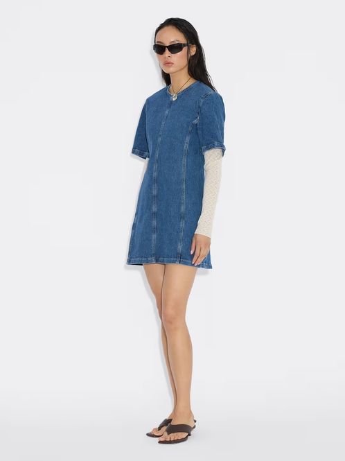 Hovedbilde Short Denim Dress Blue