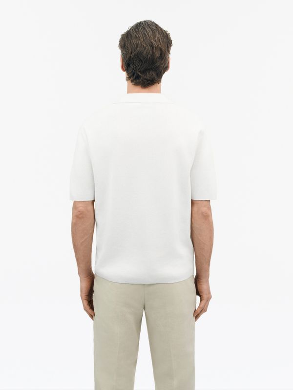 MAELON Knitted T-shirt White