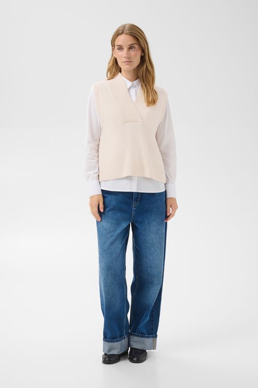DuhaPW Waistcoat Eggnog