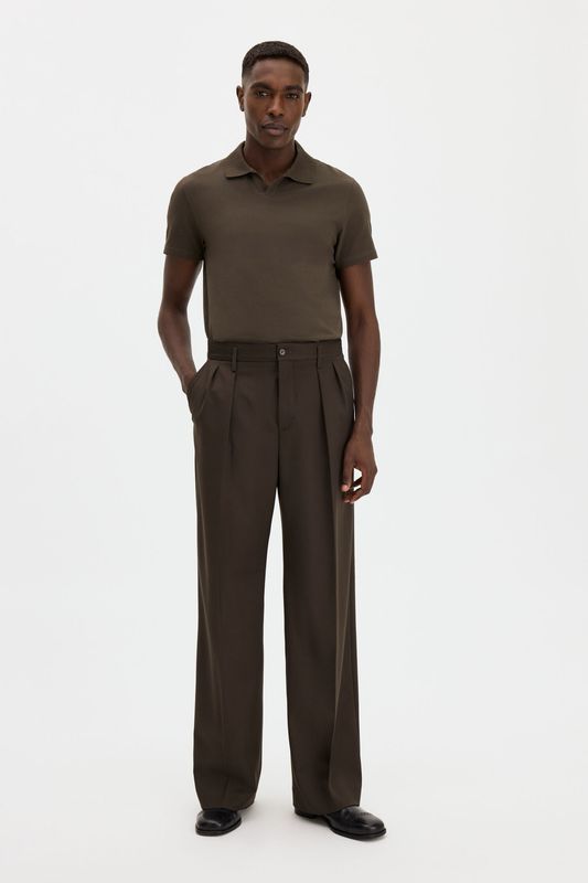 Stretch Polo T-shirt Ebony Brown 