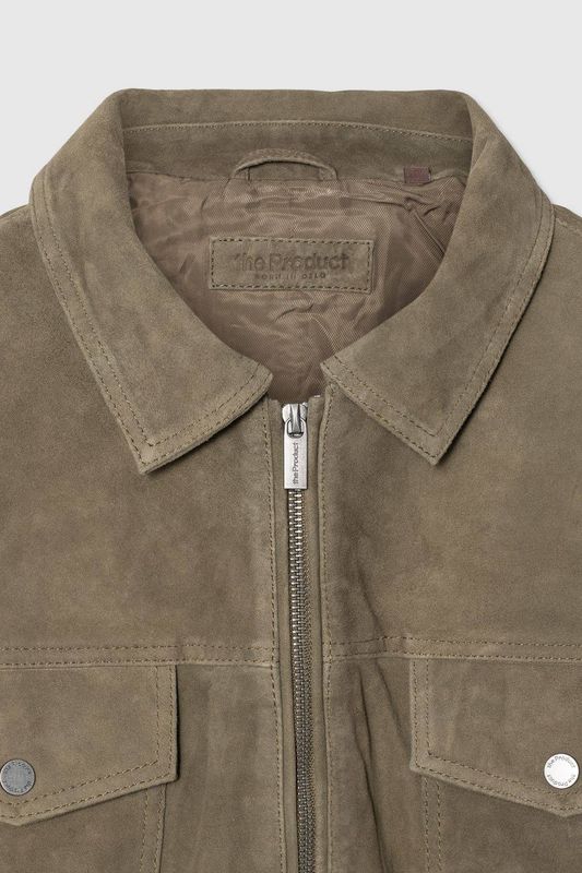 SUEDE Zip Jacket Olive
