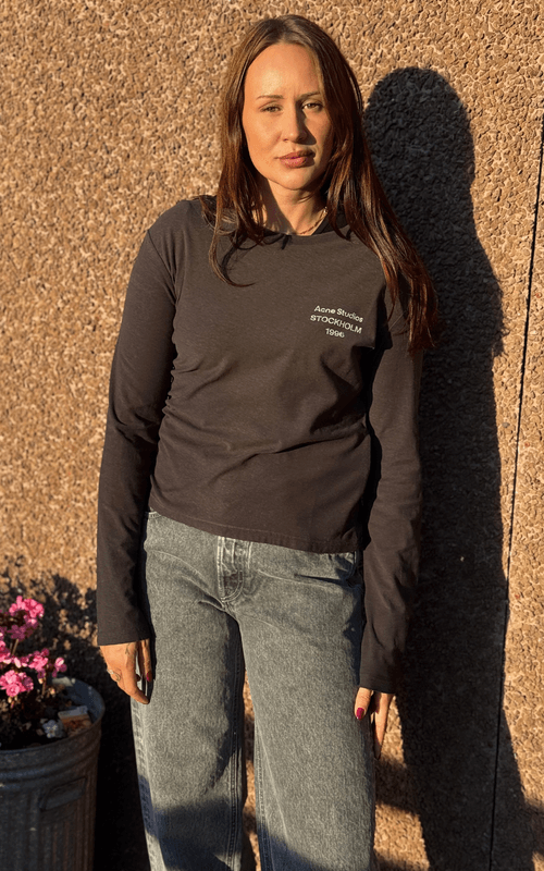 DISTRESSED Logo Tshirt Faded Black