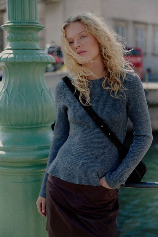 CarinaPW Pullover Medium Grey Melange
