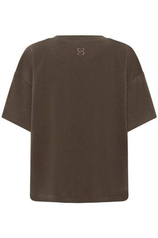 HelleMW EMB Boxy Tee Major Brown