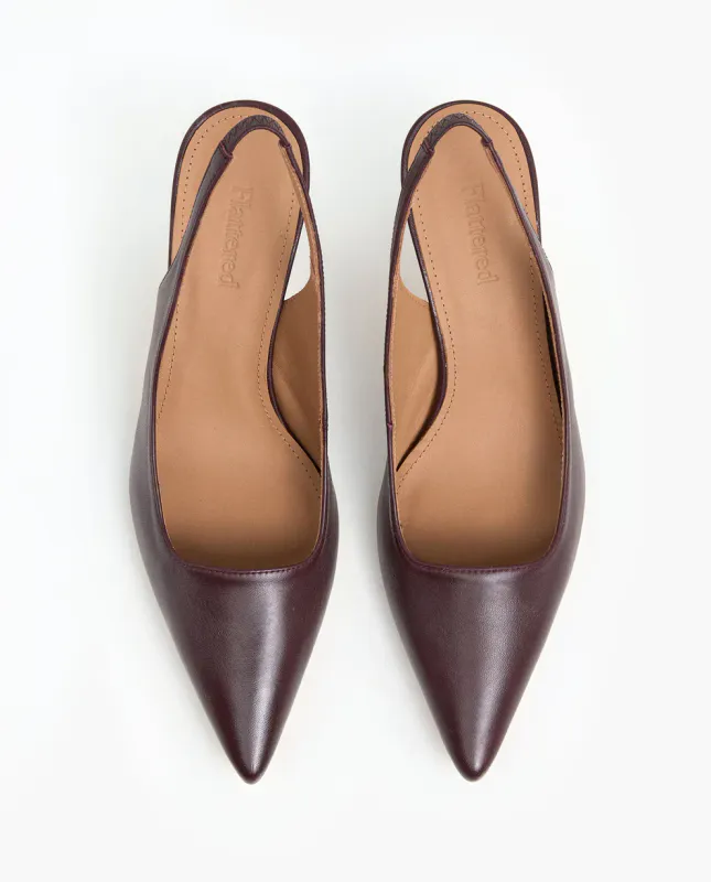 FRANCHESCA Leather Burgundy