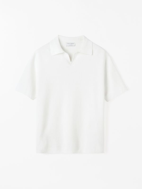 MAELON Knitted T-shirt White