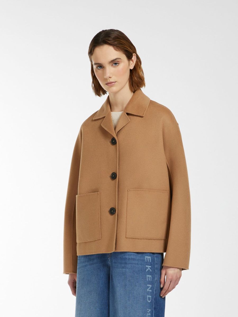 SALE Wool Jacket Camel