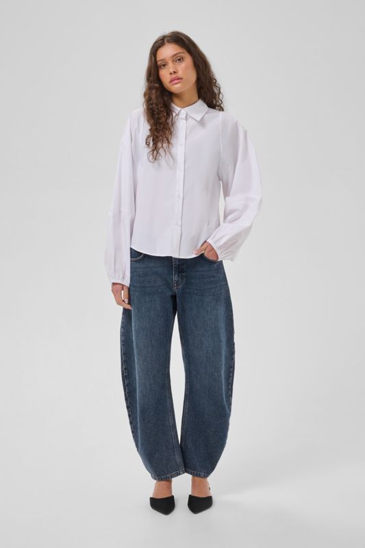 Sunna Balloon Shirt White