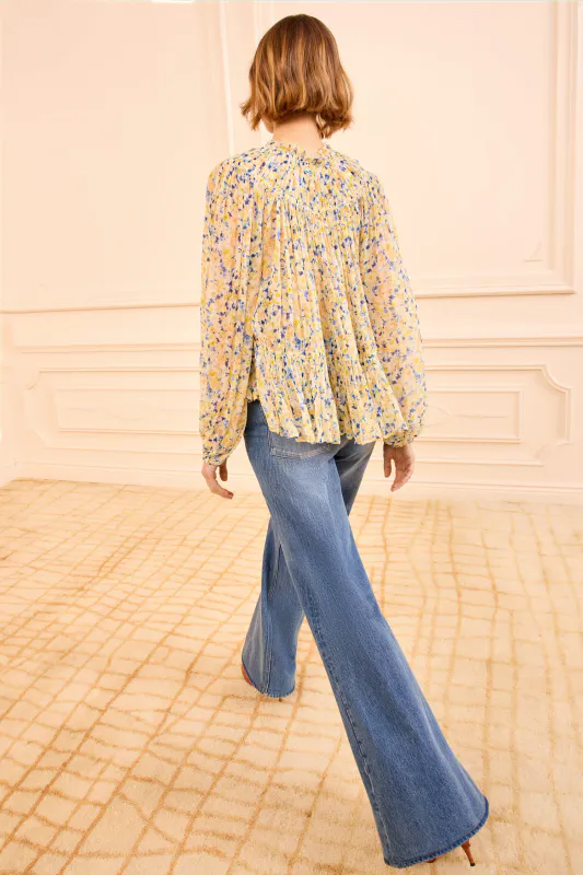Leandra Silk Blouse Daffodil