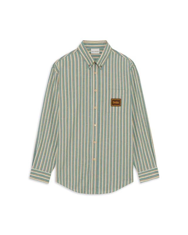 Chemise Rayée Drôle Water Green