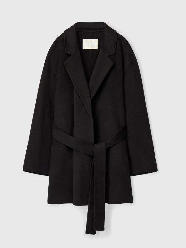 Double Wrap Jacket Jet Black