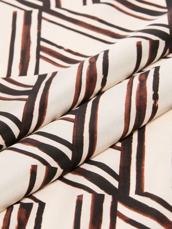 SIAM scarf Silk Chocolate Big  