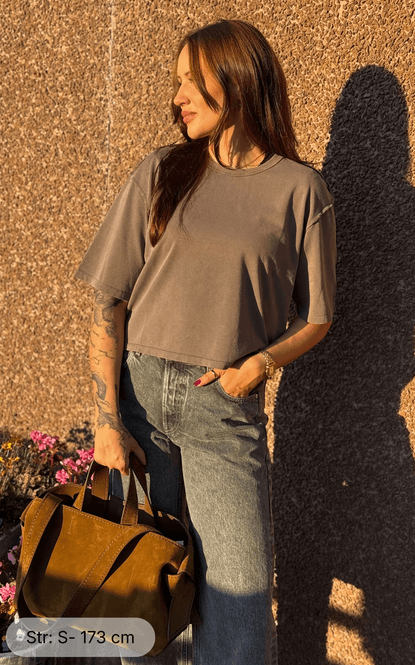 Hovedbilde ABBY Tee Dull Grey Fade