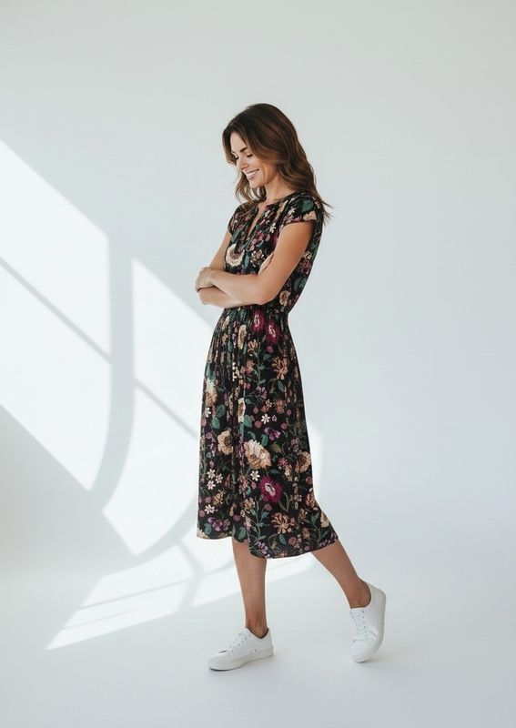 Marin Cotton Dress Dahlia