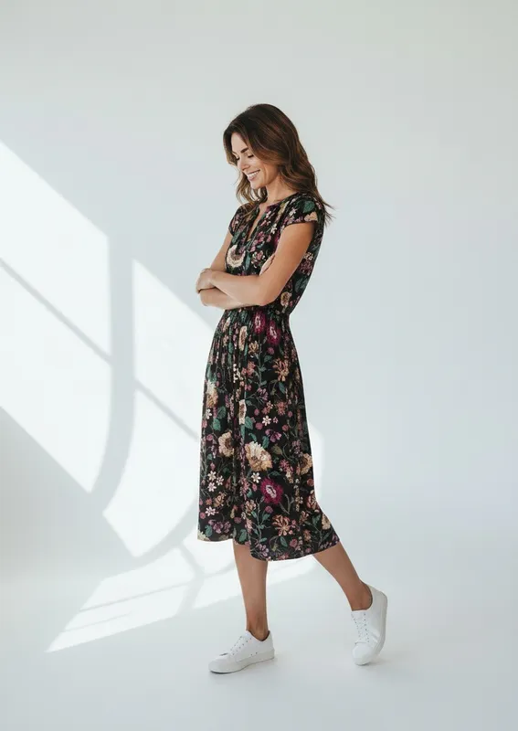 Marin Cotton Dress Dahlia