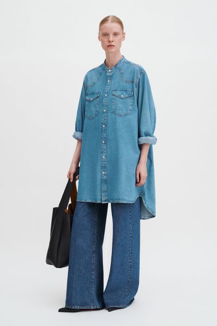 Hovedbilde Western Denim Shirt Dress Mid ...