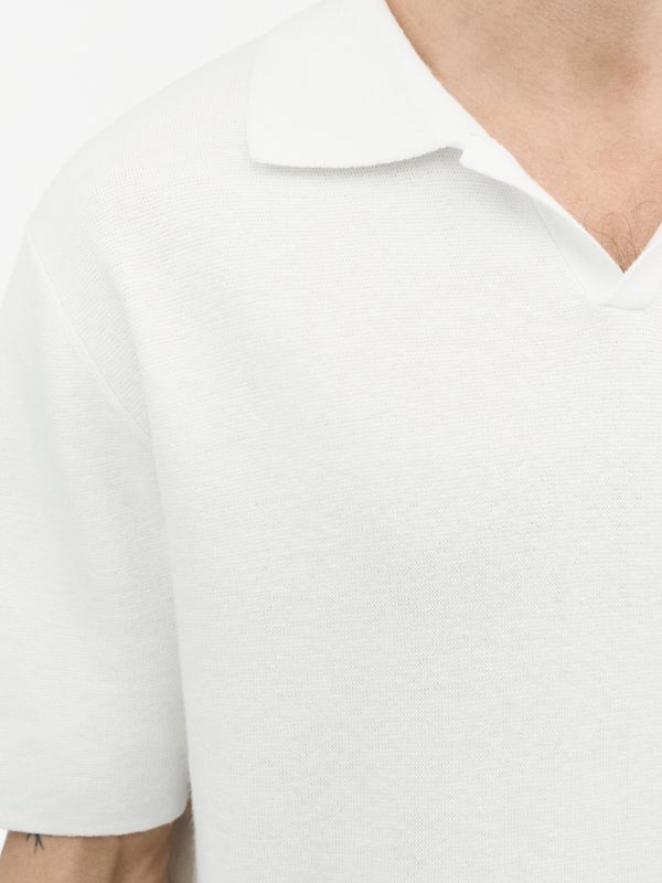 MAELON Knitted T-shirt White