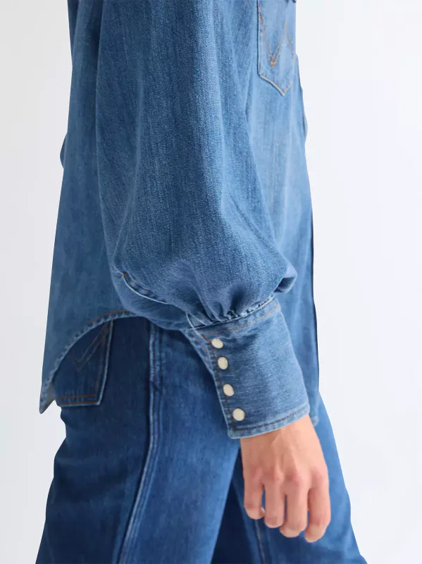 Exaggerate Western shirt Legacy Blue 
