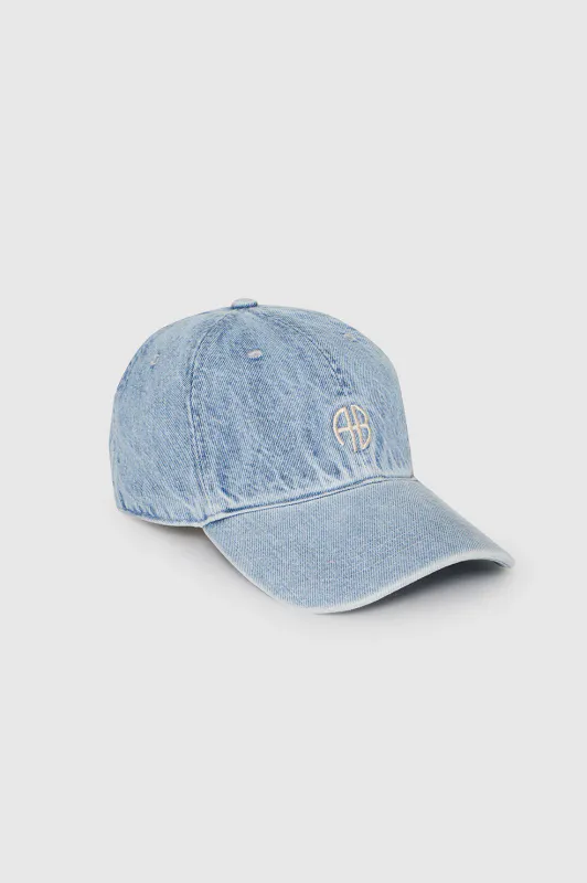 Jeremy Baseball Cap Bleached Blue Denim