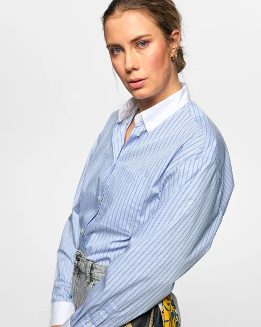 Hovedbilde ZOE Shirt Skyblue Navy ...