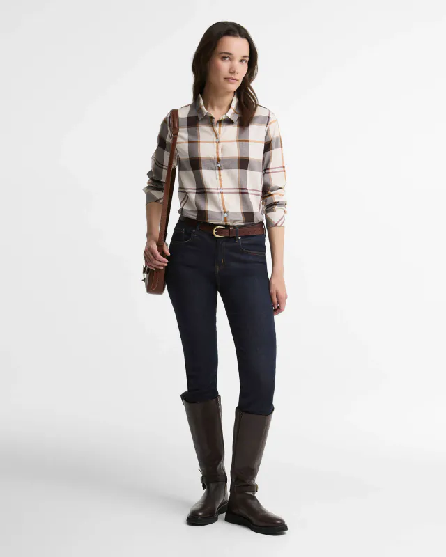 Moorland Relaxed Shirt Ecru Muted Tart