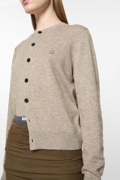 Bilde av CREW Neck Cardigan Greige ...