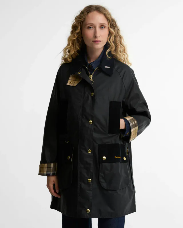 Beaufort Waxed Jacket Icons Navy 