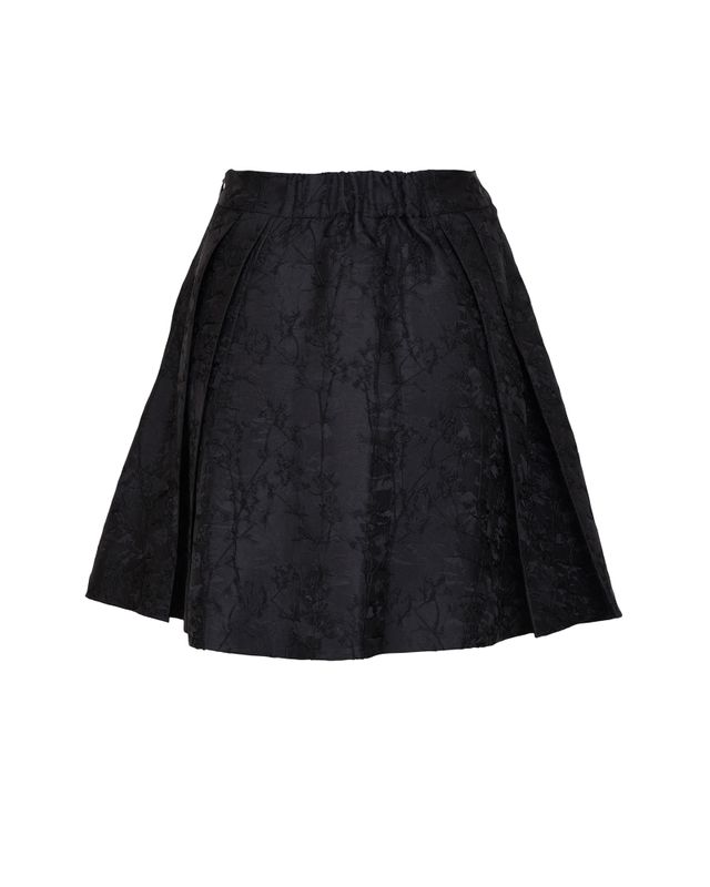 Brocade Mini Skirt Black