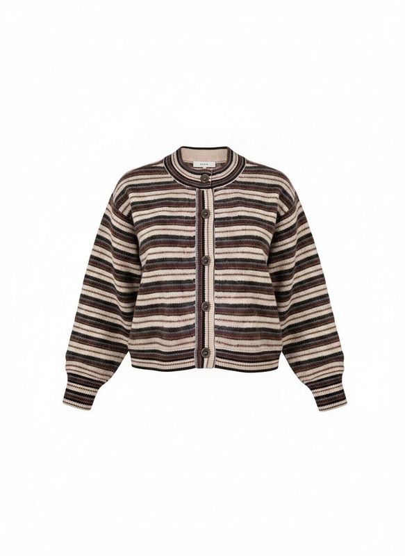 The Femme Cardi Sky blue multi stripe 