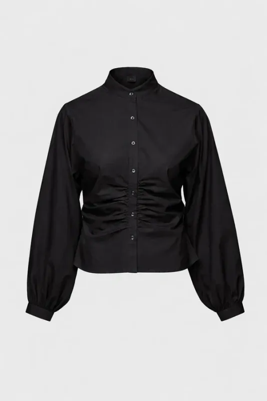 VELORA Poplin Shirt Black